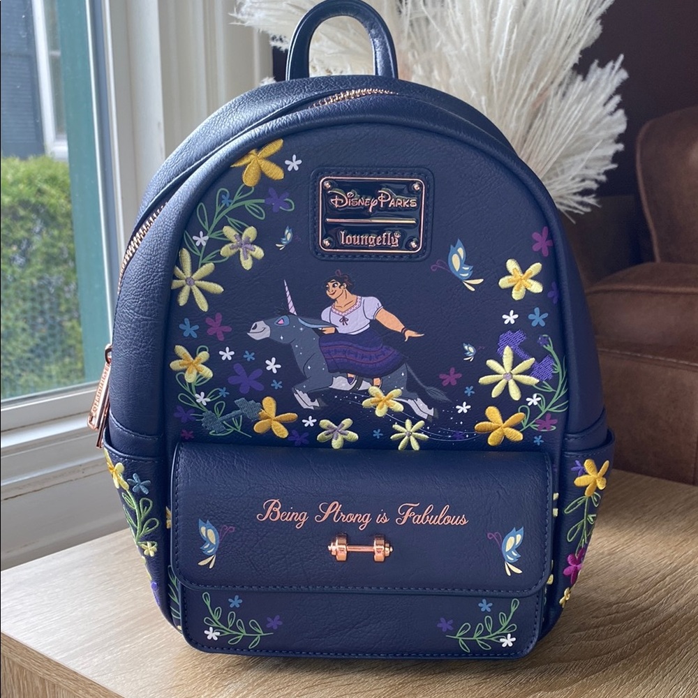Loungefly Disney Blue and Yellow Bags with Whimsical Embellishments